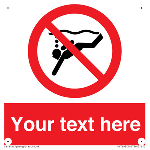 Custom prohibition No sub aqua diving